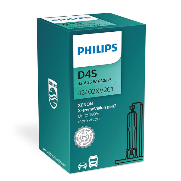 Philips X-tremeVision D4S xenon bulb high light output 42402XV2C1 Philips X-tremeVision D4S xenon bulb high light output 42402XV2C1
