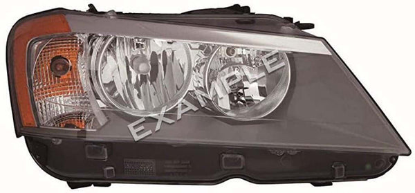 WXZOS Headlamp Housing Bracket Repair Kit For BMW X3 F25 (2011-2013) – Black Sealed Assembly