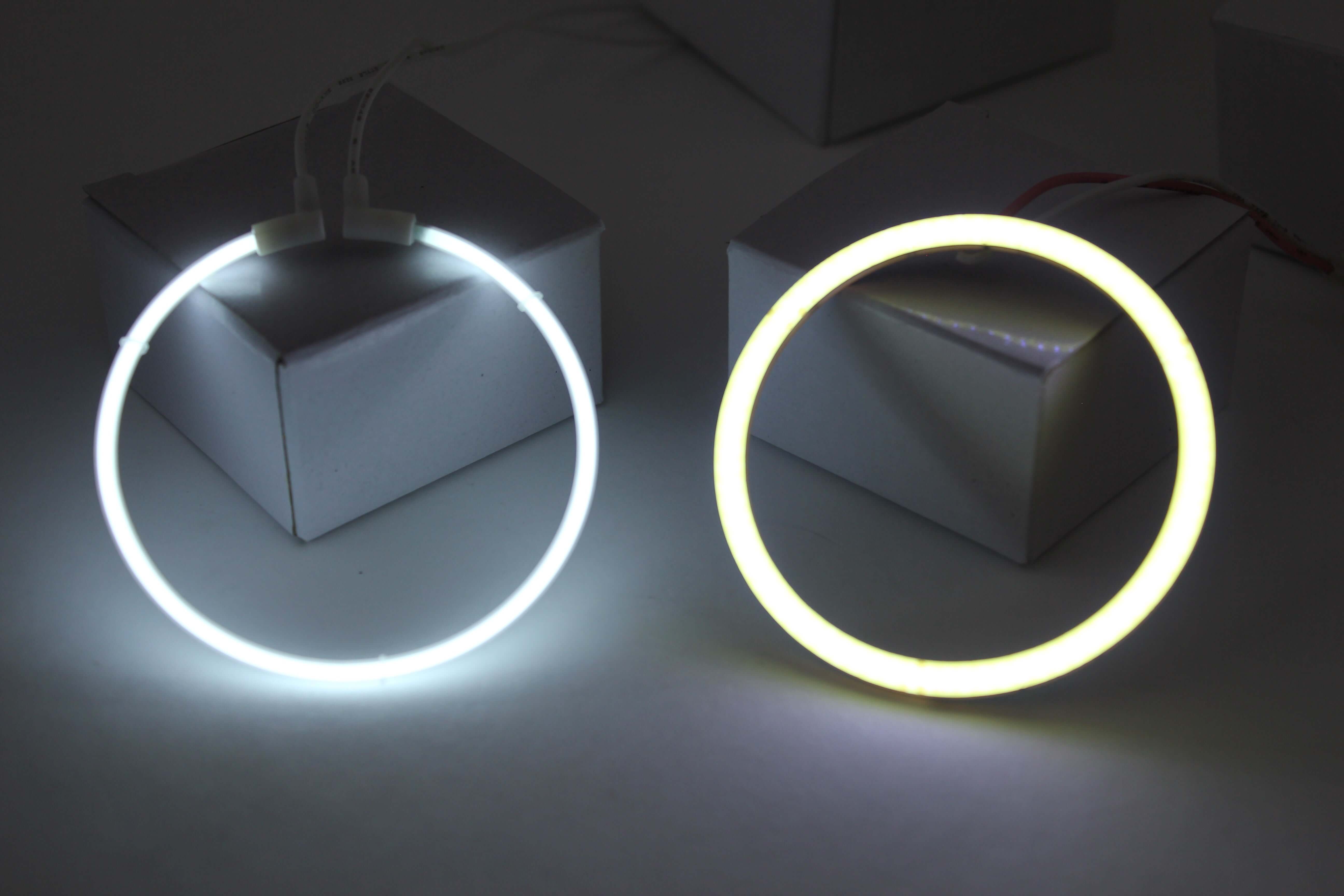 Comparing our Led and CCFL angel eye rings