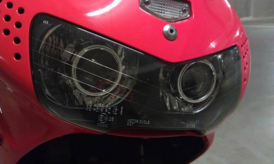Honda CBR9000RR Fireblade HID Bi-xenon headlight upgrade