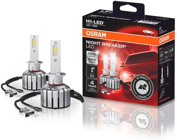 Osram NIGHT BREAKER® LED H1 LED conversion kit for halogen - Street legal - 64150DWNB-2HFB