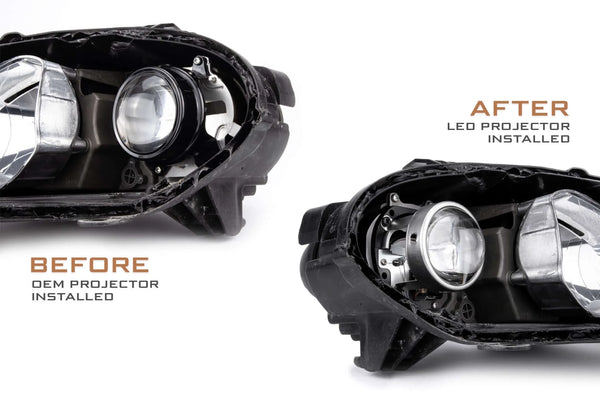 Mazda MX-5 Miata NB2 FL 01-05 Bi-LED light upgrade retrofit kit for H7 halogen projector headlights