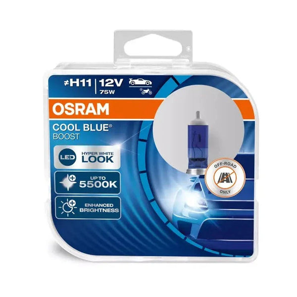 Osram cool blue boost H11 62211CBB-HCB white xenon look halogen bulbs 2 pack