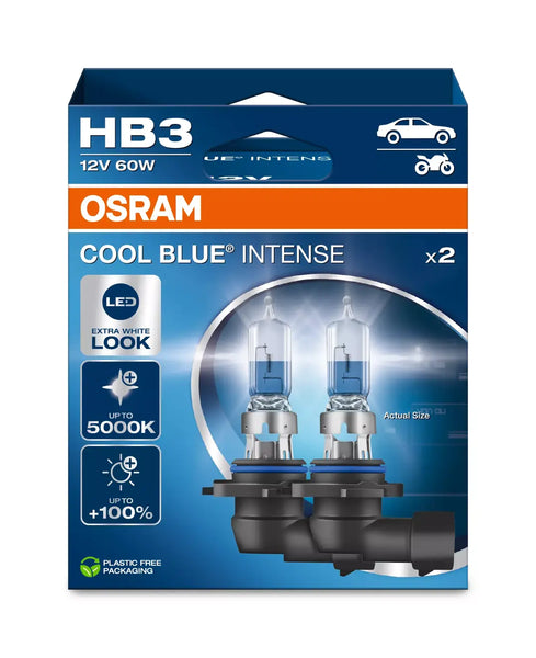 Osram Cool Blue Intense (NEXT GEN) 9005 HB3 halogen bulbs | 9005CBN-2HB