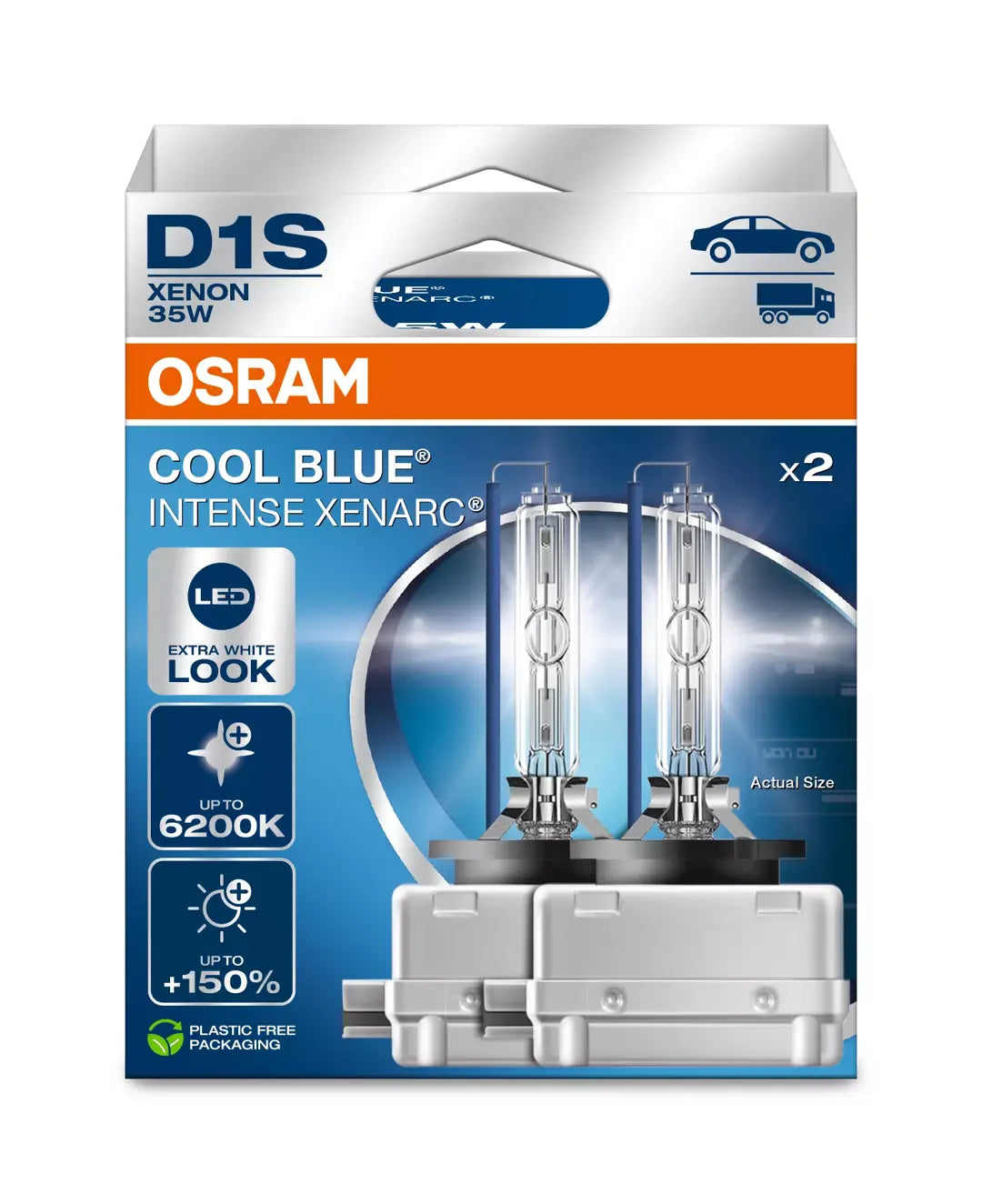 Osram D1S Cool Blue Intense Next Gen 66140CBN-HCB Duo box HID xenon bulbs