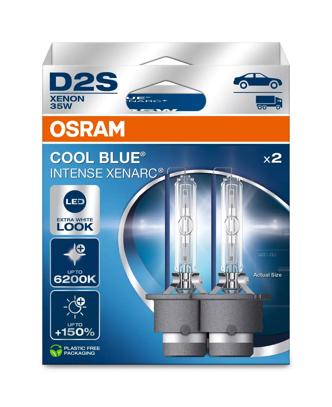 Osram D2S Cool Blue Intense Next Gen 66240CBN-HCB Duo Box Xenon Lampen