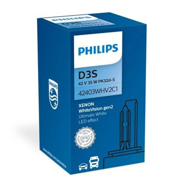 Philips WhiteVision Gen2 D3S xenon bulb | brighter and whiter light | 42403WHV2C1