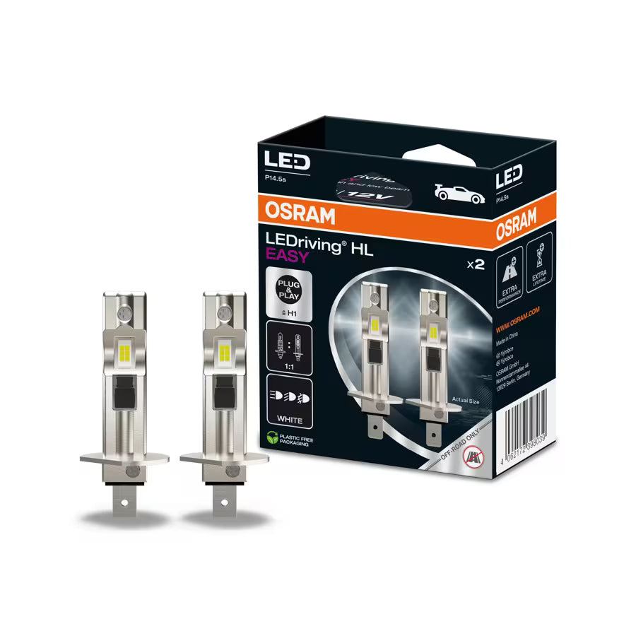 Osram LEDriving HL EASY H1 LED headlight bulbs - easy installation H1 LED halogen replacement