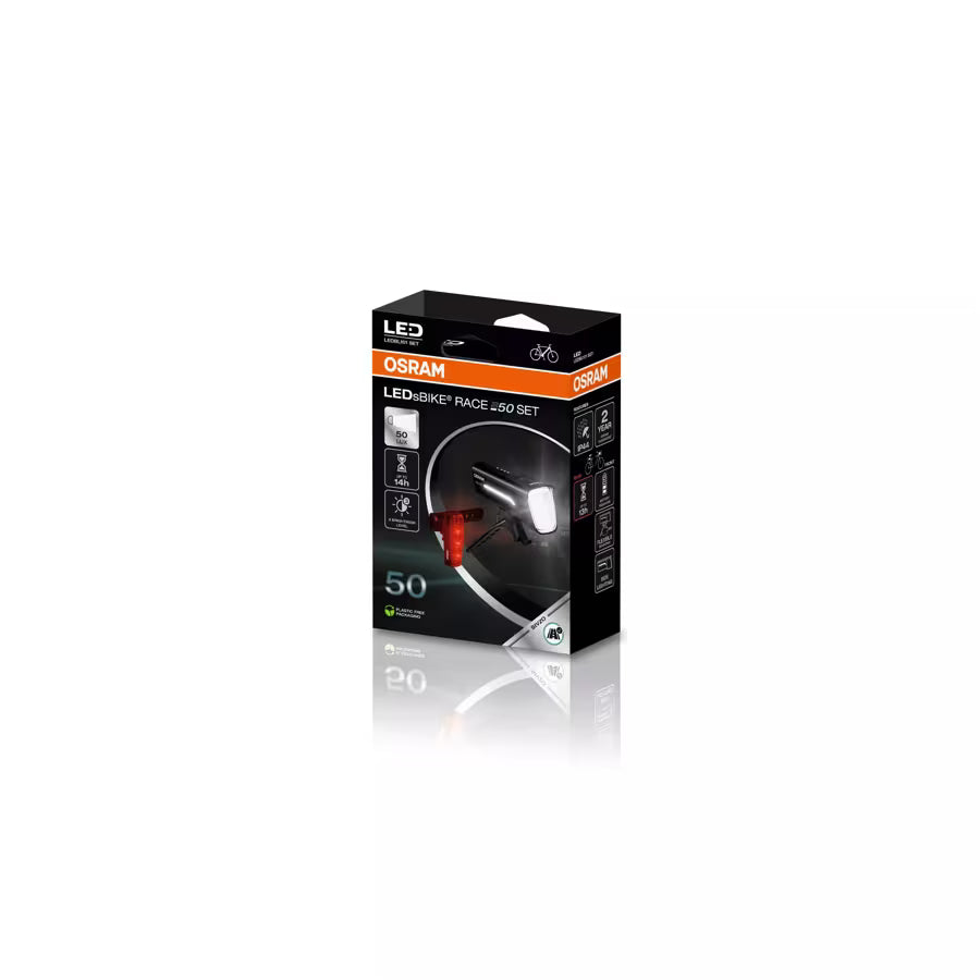 osram led fahrradbeleuchtung OSRAM LEDsBIKE RENNSET 50 / 80 / 100