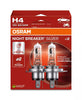 Osram night breaker silver H4 halogen upgrade bulbs 2 pack