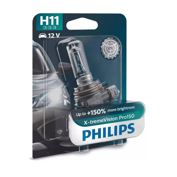 Philips X-tremeVision Pro150 H11 | meer helderheid halogeenlamp | 12362XVPB1