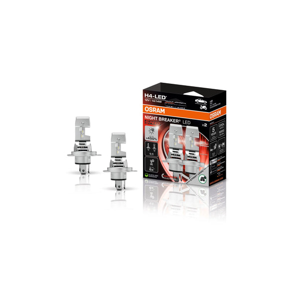 Osram NIGHT BREAKER® LED SPEED H4 450 LED conversion for halogen headlights - Street legal - 64193DWNBSP-2HB