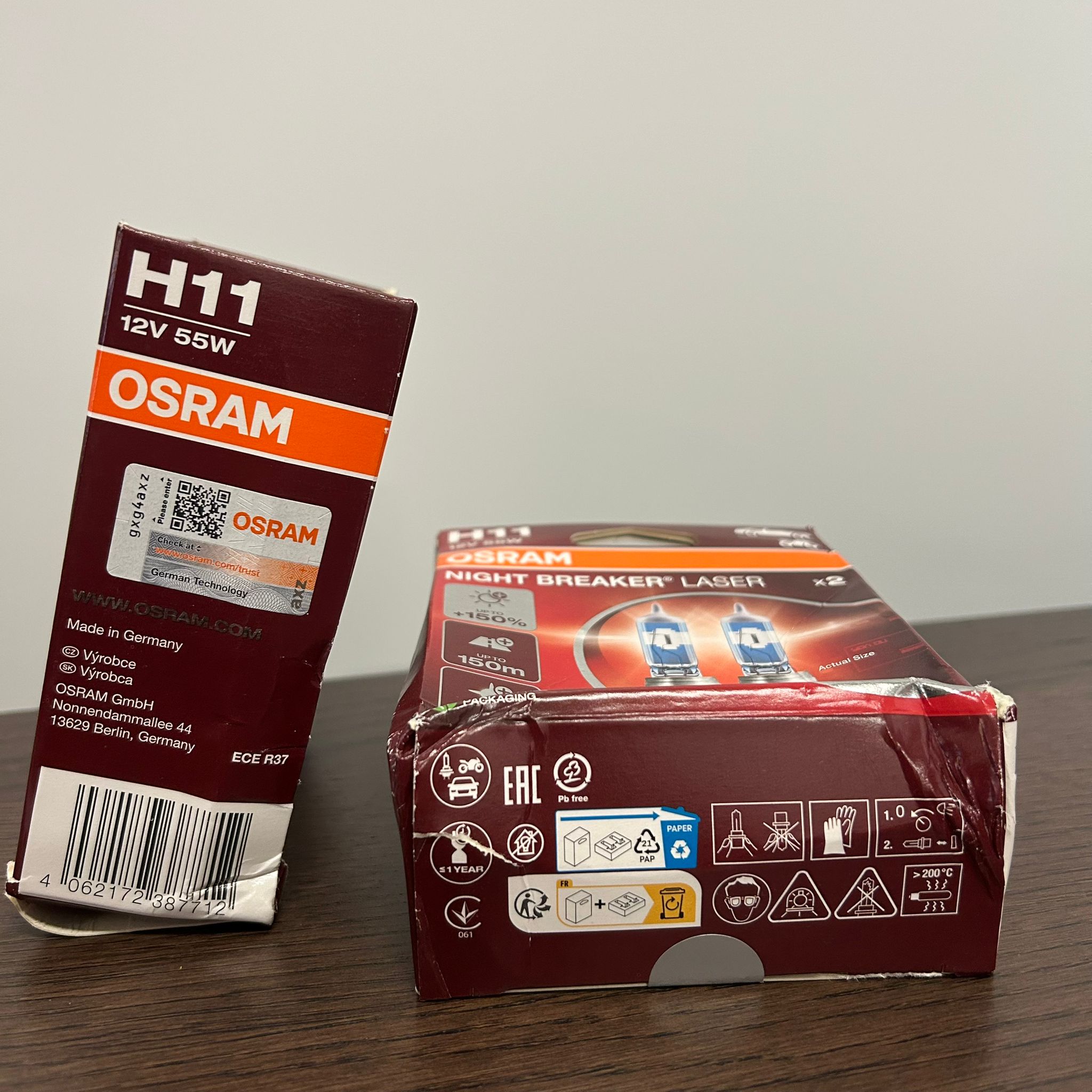 [BARGAIN] Osram Night Breaker 220 H11 Halogeenlampen 64211NB220-2HB (outlet)