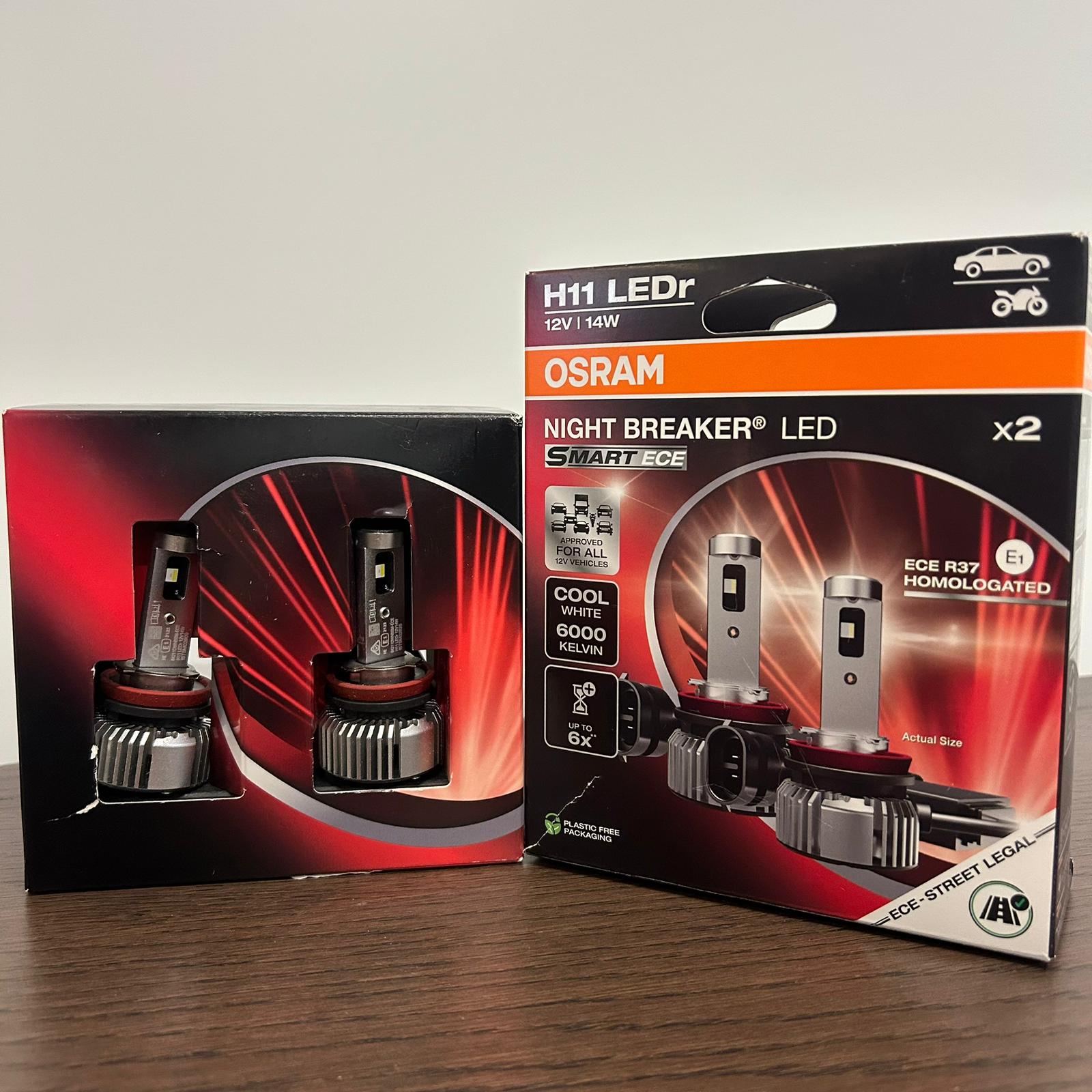 Osram NIGHT BREAKER H11 LED SMART ECE conversiekit - Straatlegaal - 64211DWNBSM-ECE-2HB - Set
