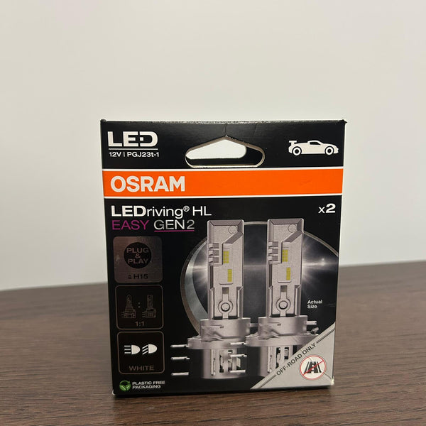 (BARGAIN) Osram LEDriving HL EASY H15 GEN2 LED headlight bulbs - easy installation halogen replacement - pair (outlet)