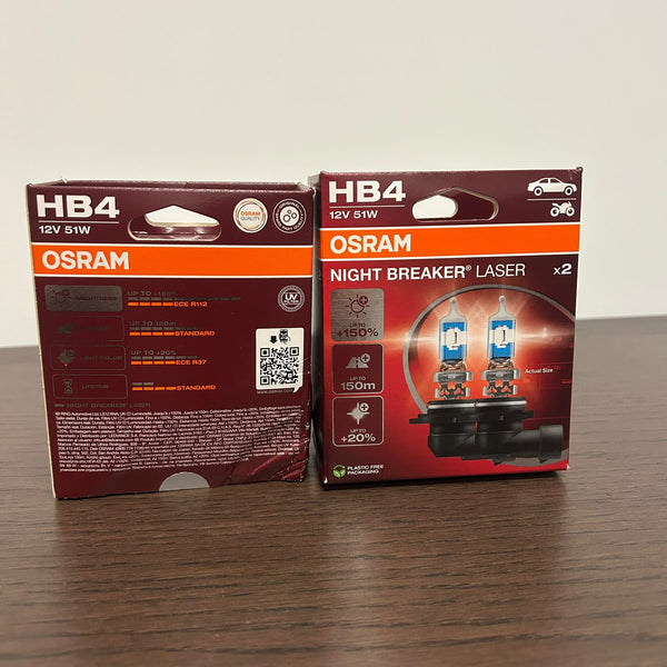 [BARGAIN] Osram Night Breaker laser HB4/9006 Halogen bulbs 9006NL-2HB (outlet)