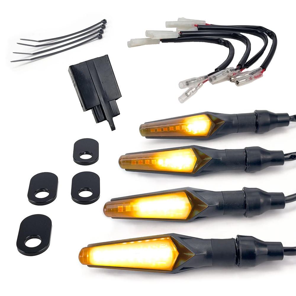 Triumph Tiger 800 XC / XCX / XCA (2015-2016) MotoLumino V2 genuine Kit 2 front and rear illuminated components
