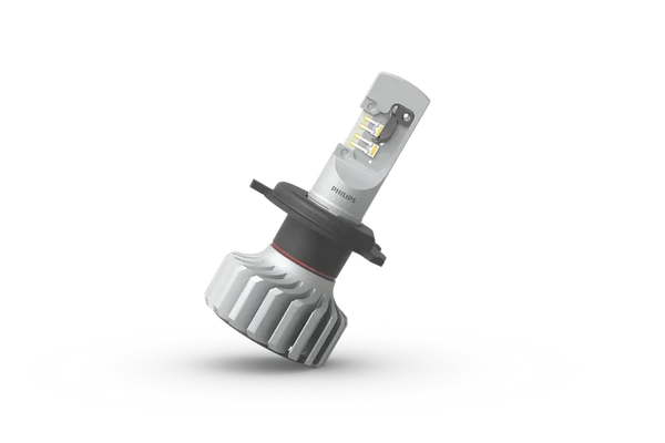 Philips Ultinon Pro6000 H4 LED bulb with AirBoost cooling technology for superior visibility and safety.