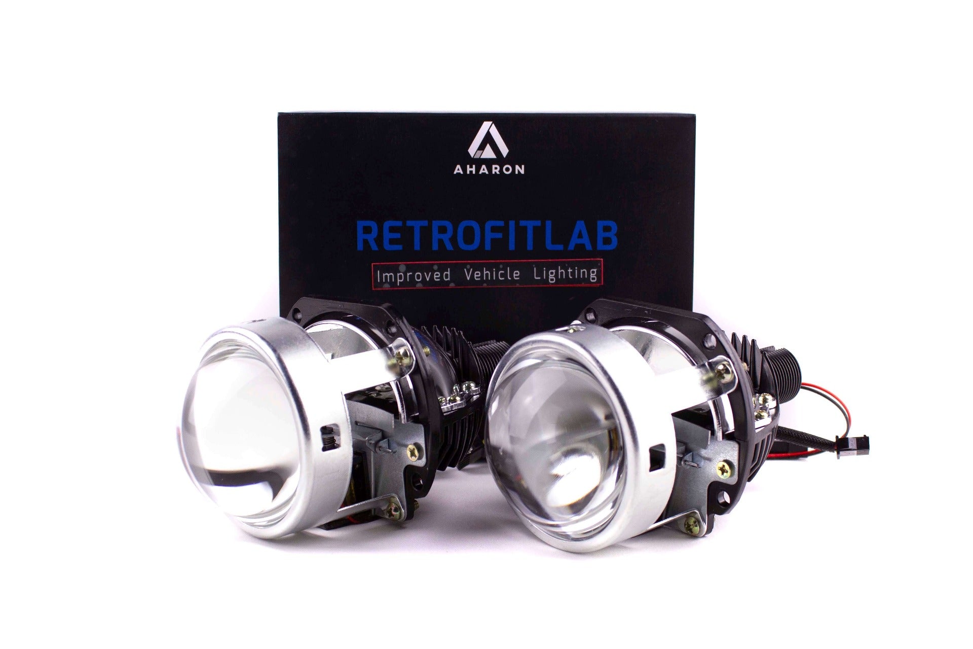 Bi-led retrofit headlight projectors