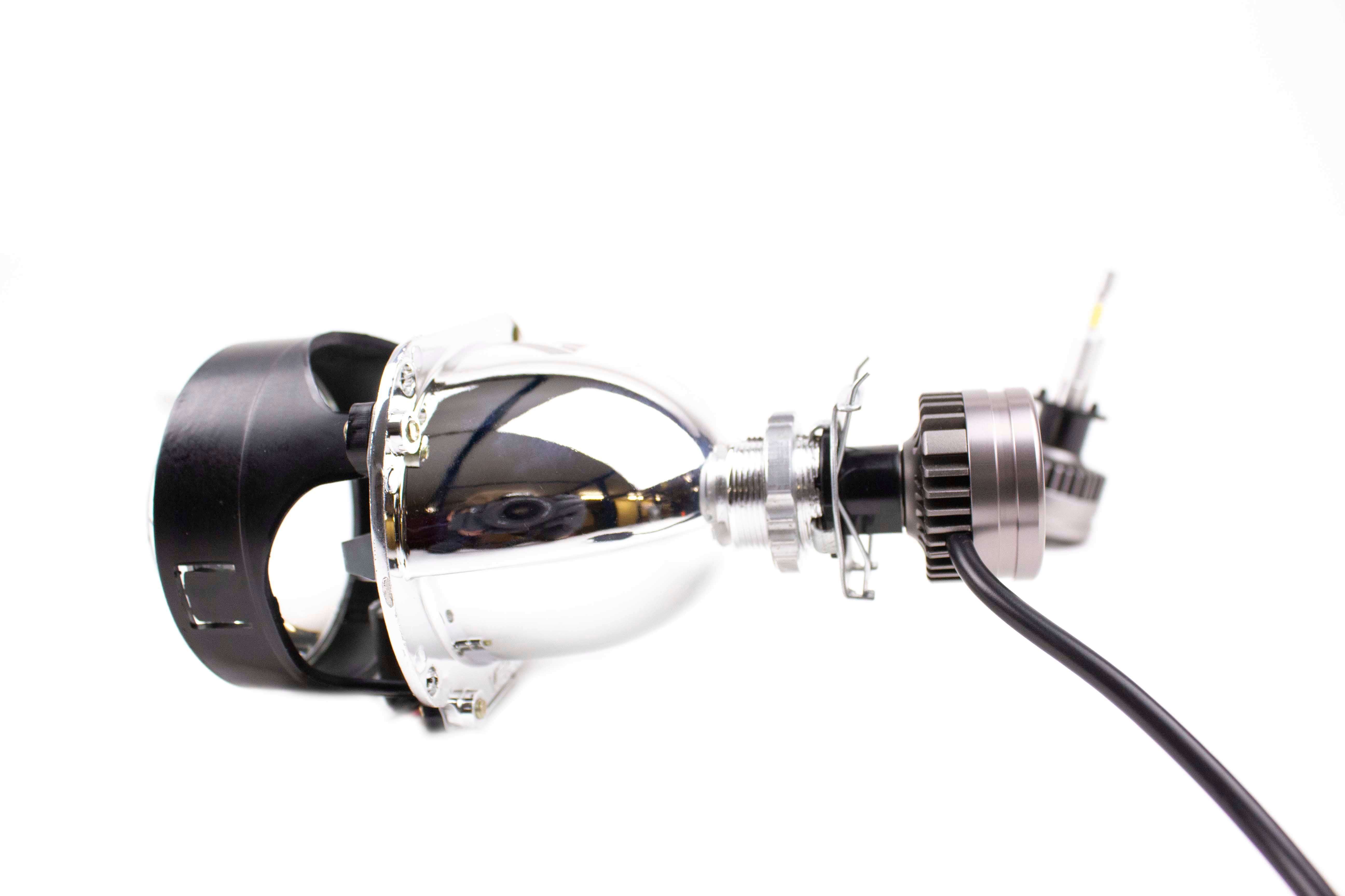 H1 Full LED Kit for LENTICULAR HEADLIGHTS, Powerful 360° light 12.000  Lumens