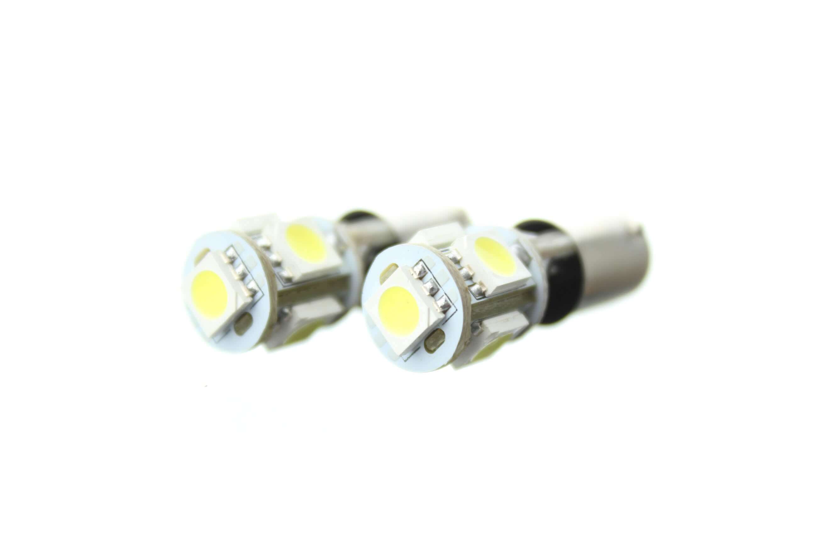 BAX9S (H6W) LED Canbus Luce Laterale a 2Ultra Led Bianco Lunare