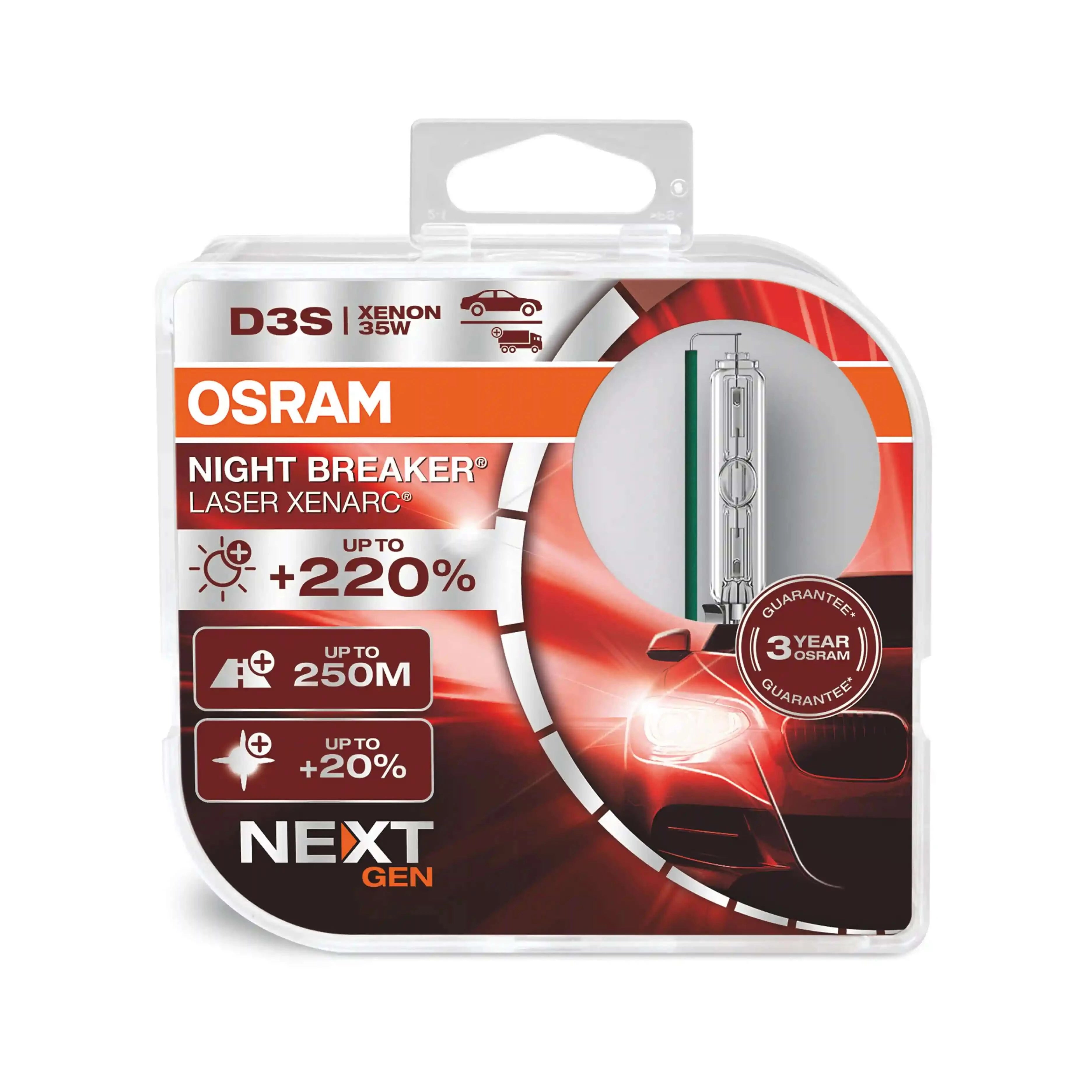 Osram D3S Xenarc Night Breaker Laser nouvelle génération 66340XNN-HCB ampoules xénon HID