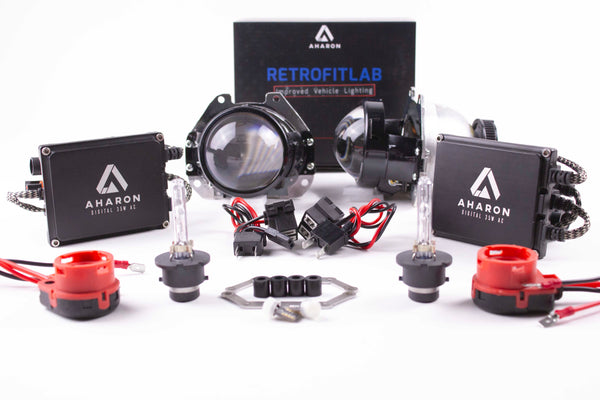 Audi A6 C5 allroad 99-06 bi-xenon headlight upgrade kit for halogen projector headlights