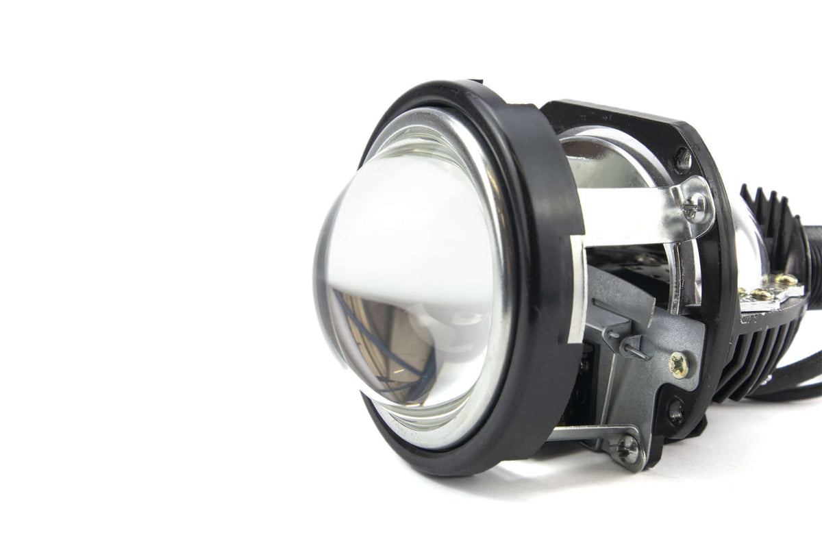 Apollo 2.0 Chrome HID Retrofit Projector Shroud W/ Centric Ring Fit 2. - Prestige Auto Lab